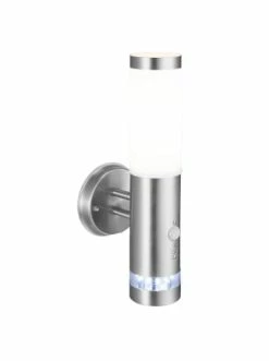 Besorgen 🎁 Außenbeleuchtung Brilliant Außenwandleuchte, Stehend Mit Bewegungsmelder Bole ⌀ 7,5 Cm In Edelstahl Günstig Kaufen 😍