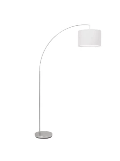 Großhandel 😉 Stehleuchten Brilliant Bogenstandleuchte 1,8m Clarie ⌀ 36 Cm In Eisen/weiß Günstig Kaufen 🛒