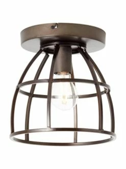 Aktion ⭐ Decken- & Hängeleuchten Brilliant Deckenleuchte, 1-flammig Matrix ⌀ 25 Cm In Schwarz Antik Günstig Kaufen 🧨