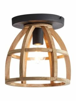 Schlussverkauf ✔️ Decken- & Hängeleuchten Brilliant Deckenleuchte, 1-flammig Matrix Nature ⌀ 25 Cm In Antik Holz/schwarz Korund Günstig Kaufen 👏