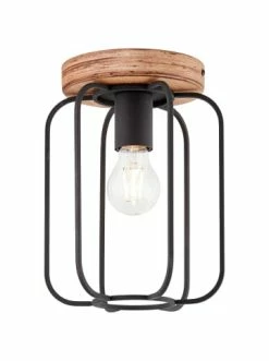 Am billigsten 🥰 Decken- & Hängeleuchten Brilliant Deckenleuchte 20cm Tosh ⌀ 20 Cm In Antik Holz/schwarz Korund Günstig Kaufen 😀