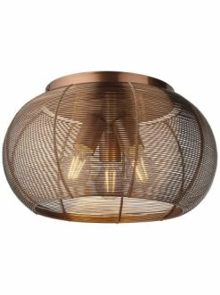 Schlussverkauf 🥰 Decken- & Hängeleuchten Brilliant Deckenleuchte 40cm Sambo ⌀ 40 Cm In Braun/Kaffee Günstig Kaufen ❤️