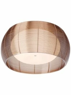 Brandneu 👏 Decken- & Hängeleuchten Brilliant Deckenleuchte 50cm Relax ⌀ 50 Cm In Bronze/chrom Günstig Kaufen 🌟