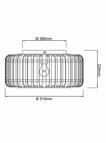Budget 🛒 Decken- & Hängeleuchten Brilliant Deckenleuchte 51cm Woodrow ⌀ 51 Cm In Holz Dunkel/schwarz Günstig Kaufen 🤩 4 Budget 🛒 Decken- & Hängeleuchten Brilliant Deckenleuchte 51cm Woodrow ⌀ 51 Cm In Holz Dunkel/schwarz Günstig Kaufen 🤩 – Bild 4