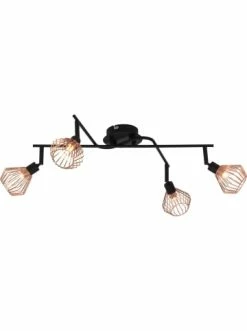 Rabatt 🤩 Decken- & Hängeleuchten Brilliant Deckenspot, 4-flammig (Kreuz) Dalma 20x40x25 Cm In Schwarz/kupfer Günstig Kaufen ❤️