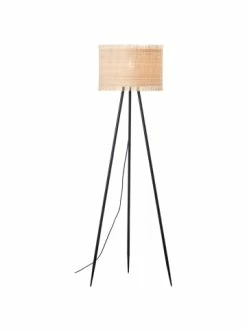 Angebote ❤️ Stehleuchten Brilliant Dreibein-Stehleuchte Raffy ⌀ 52 Cm In Natur/schwarz Günstig Kaufen 😀