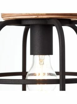 Billig ⌛ Decken- & Hängeleuchten Brilliant Pendelleuchte, 1-flammig Gwen ⌀ 25 Cm In Antik Holz/schwarz Korund Günstig Kaufen 🤩 -brilliant Verkäufe brilliant pendelleuchte 1 flammig gwen 25 cm in antik holz schwarz korund 2