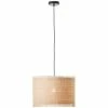 Auslauf ✔️ Decken- & Hängeleuchten Brilliant Pendelleuchte, 1-flammig Raffy ⌀ 45 Cm In Natur/schwarz Günstig Kaufen 🔔