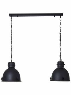 Angebote 🔥 Decken- & Hängeleuchten Brilliant Pendelleuchte, 2-flammig Kiki 121x113x35 Cm In Schwarz Korund Günstig Kaufen 🎁