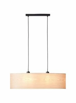 Schlussverkauf 🎁 Decken- & Hängeleuchten Brilliant Pendelleuchte, 2-flammig (oval) Romm 120x78x22 Cm In Holz Hell/schwarz Günstig Kaufen 🧨