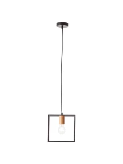 Beste Bewertungen von 🎉 Decken- & Hängeleuchten Brilliant Pendelleuchte 20x20cm Arica 110x20x20 Cm In Schwarz/holzfarbend Günstig Kaufen ✔️