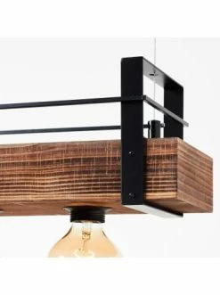 Blitzangebot ❤️ Decken- & Hängeleuchten Brilliant Pendelleuchte, 3-flammig Bankwood 106,5x50x16 Cm In Schwarz Stahl/holz Günstig Kaufen 😀 -brilliant Verkäufe brilliant pendelleuchte 3 flammig bankwood 106 5x50x16 cm in schwarz stahl holz 2