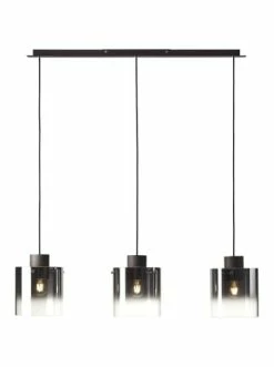 Coupon ✨ Decken- & Hängeleuchten Brilliant Pendelleuchte, 3-flammig Beth 122x100x20 Cm In Kaffee/rauchglas Günstig Kaufen 🤩