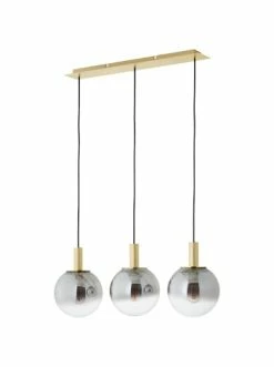 Bester Verkauf ❤️ Decken- & Hängeleuchten Brilliant Pendelleuchte, 3-flammig Gould 150x22x82 Cm In Gold/rauchglas Günstig Kaufen ✨ -brilliant Verkäufe brilliant pendelleuchte 3 flammig gould 150x22x82 cm in gold rauchglas 4