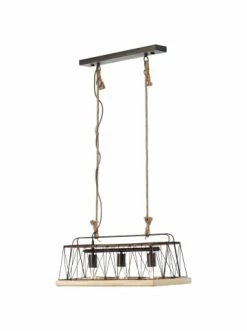 Großhandel 🎁 Decken- & Hängeleuchten Brilliant Pendelleuchte, 3-flammig Narcy 110x59x29 Cm In Burned Steel/holz Günstig Kaufen 😉 -brilliant Verkäufe brilliant pendelleuchte 3 flammig narcy 110x59x29 cm in burned steel holz 3