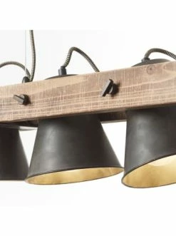 Budget ✔️ Decken- & Hängeleuchten Brilliant Pendelleuchte, 3-flammig Plow 115x70x20 Cm In Schwarz Stahl/holz Günstig Kaufen 🌟 -brilliant Verkäufe brilliant pendelleuchte 3 flammig plow 115x70x20 cm in schwarz stahl holz 9