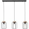 Bestes Angebot 🛒 Decken- & Hängeleuchten Brilliant Pendelleuchte, 3-flammig (Reihe) Tosh 130x100x20 Cm In Antik Holz/schwarz Korund Günstig Kaufen 🧨