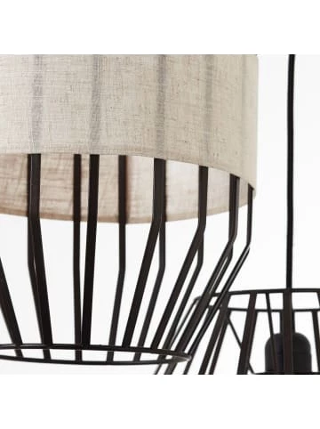 Am billigsten 🌟 Decken- & Hängeleuchten Brilliant Pendelleuchte, 3-flammig Slope ⌀ 43 Cm In Schwarz/natur Günstig Kaufen ✔️ 4 Am billigsten 🌟 Decken- & Hängeleuchten Brilliant Pendelleuchte, 3-flammig Slope ⌀ 43 Cm In Schwarz/natur Günstig Kaufen ✔️ – Bild 4