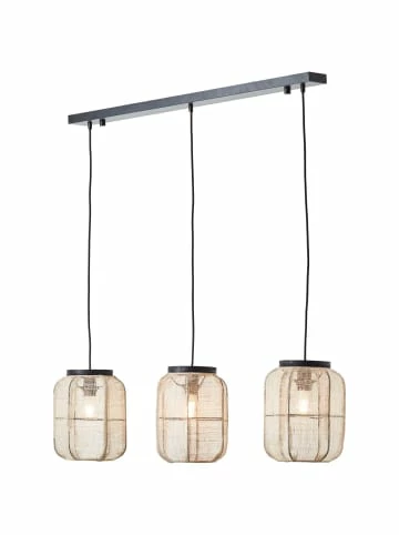 Schlussverkauf ❤️ Decken- & Hängeleuchten Brilliant Pendelleuchte, 3-flammig Tannah 123x100x22 Cm In Schwarz/natur Günstig Kaufen 🔔 4 Schlussverkauf ❤️ Decken- & Hängeleuchten Brilliant Pendelleuchte, 3-flammig Tannah 123x100x22 Cm In Schwarz/natur Günstig Kaufen 🔔 – Bild 4