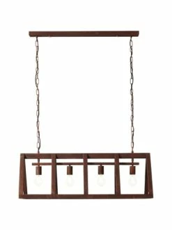 Aktion ⭐ Decken- & Hängeleuchten Brilliant Pendelleuchte, 4-flammig Matrix 127x95x35,5 Cm In Rostfarbend Günstig Kaufen 👏