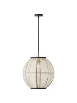 Neu 👏 Decken- & Hängeleuchten Brilliant Pendelleuchte 47cm Tanah ⌀ 47 Cm In Schwarz/natur Günstig Kaufen 🥰