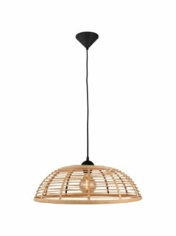 Angebote ❤️ Decken- & Hängeleuchten Brilliant Pendelleuchte 48cm Crosstown ⌀ 48 Cm In Holz Hell/schwarz Günstig Kaufen ✔️