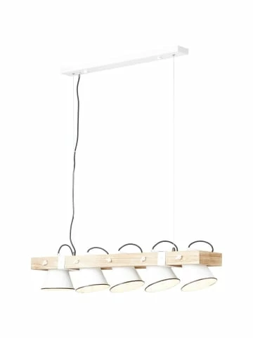 Brandneu 🤩 Decken- & Hängeleuchten Brilliant Pendelleuchte, 5-flammig Plow 115x95x20 Cm In Weiß/holz Hell Günstig Kaufen ⌛ 5 Brandneu 🤩 Decken- & Hängeleuchten Brilliant Pendelleuchte, 5-flammig Plow 115x95x20 Cm In Weiß/holz Hell Günstig Kaufen ⌛ – Bild 5