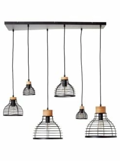 Schlussverkauf 👍 Decken- & Hängeleuchten Brilliant Pendelleuchte, 6-flammig Avia 140x95x35 Cm In Schwarz/holz Günstig Kaufen 🎉 -brilliant Verkäufe brilliant pendelleuchte 6 flammig avia 140x95x35 cm in schwarz holz 3