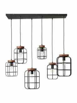 Blitzangebot 🎉 Decken- & Hängeleuchten Brilliant Pendelleuchte, 6-flammig Gwen 130x110x45 Cm In Schwarz Stahl/holz Günstig Kaufen 🧨 -brilliant Verkäufe brilliant pendelleuchte 6 flammig gwen 130x110x45 cm in schwarz stahl holz 3