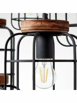 Blitzangebot 🎉 Decken- & Hängeleuchten Brilliant Pendelleuchte, 6-flammig Gwen 130x110x45 Cm In Schwarz Stahl/holz Günstig Kaufen 🧨 -brilliant Verkäufe brilliant pendelleuchte 6 flammig gwen 130x110x45 cm in schwarz stahl holz 5