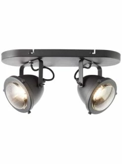 Angebote 👏 Decken- & Hängeleuchten Brilliant Spotbalken, 2-flammig Carmen 18,5x36x14 Cm In Schwarz Korund Günstig Kaufen 🌟