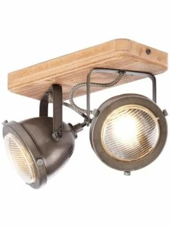 Rabatt 😍 Decken- & Hängeleuchten Brilliant Spotbalken, 2-flammig Carmen Wood 18x27x11,5 Cm In Burned Steel/holz Günstig Kaufen 🌟 -brilliant Verkäufe brilliant spotbalken 2 flammig carmen wood 18x27x11 5 cm in burned steel holz 3