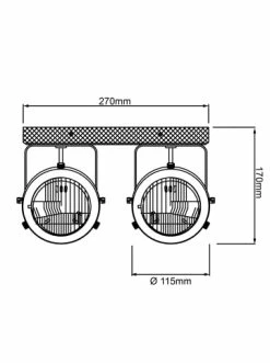 Rabatt 😍 Decken- & Hängeleuchten Brilliant Spotbalken, 2-flammig Carmen Wood 18x27x11,5 Cm In Burned Steel/holz Günstig Kaufen 🌟 -brilliant Verkäufe brilliant spotbalken 2 flammig carmen wood 18x27x11 5 cm in burned steel holz 6