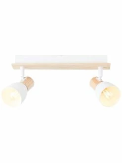 Am billigsten 🔥 Decken- & Hängeleuchten Brilliant Spotbalken, 2-flammig Daintree 16,5x36,5x7 Cm In Weiß/natur Günstig Kaufen 💯