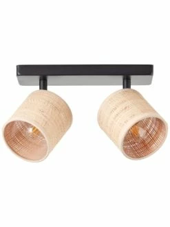 Großhandel 🌟 Decken- & Hängeleuchten Brilliant Spotbalken, 2-flammig Raffy 18x26x14,5 Cm In Natur/schwarz Günstig Kaufen 🔥 -brilliant Verkäufe brilliant spotbalken 2 flammig raffy 18x26x14 5 cm in natur schwarz 3