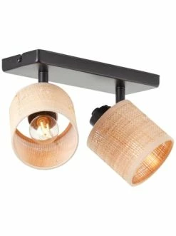 Großhandel 🌟 Decken- & Hängeleuchten Brilliant Spotbalken, 2-flammig Raffy 18x26x14,5 Cm In Natur/schwarz Günstig Kaufen 🔥 -brilliant Verkäufe brilliant spotbalken 2 flammig raffy 18x26x14 5 cm in natur schwarz 5