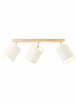 Beste Bewertungen von 😀 Decken- & Hängeleuchten Brilliant Spotbalken, 3-flammig Galance 24x82x35 Cm In Holz Hell/weiß Günstig Kaufen 💯