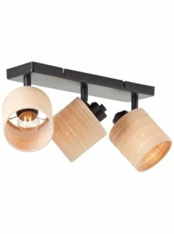 Am billigsten ❤️ Decken- & Hängeleuchten Brilliant Spotbalken, 3-flammig Raffy 18x14,5x40,5 Cm In Natur/schwarz Günstig Kaufen ✨ -brilliant Verkäufe brilliant spotbalken 3 flammig raffy 18x14 5x40 5 cm in natur schwarz 5