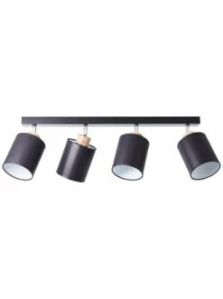 Bestpreis 😍 Decken- & Hängeleuchten Brilliant Spotbalken, 4-flammig Vonnie 27x85x13 Cm In Schwarz/holzfarbend Günstig Kaufen 😀 -brilliant Verkäufe brilliant spotbalken 4 flammig vonnie 27x85x13 cm in schwarz holzfarbend 1