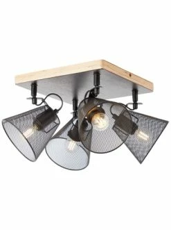 Brandneu 😍 Decken- & Hängeleuchten Brilliant Spotplatte, 4-flammig Whole 20x38x38 Cm In Schwarz/holzfarbend Günstig Kaufen ✨ -brilliant Verkäufe brilliant spotplatte 4 flammig whole 20x38x38 cm in schwarz holzfarbend 4