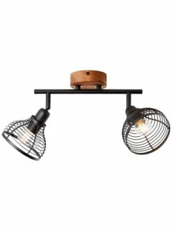 Bester Verkauf 💯 Decken- & Hängeleuchten Brilliant Spotrohr, 2-flammig Avia 16x33x17 Cm In Schwarz/holzfarbend Günstig Kaufen 😍 -brilliant Verkäufe brilliant spotrohr 2 flammig avia 16x33x17 cm in schwarz holzfarbend 3