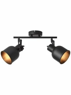 Bester Verkauf 😉 Decken- & Hängeleuchten Brilliant Spotrohr, 2-flammig Rolet 18x35x26 Cm In Sand Schwarz Günstig Kaufen 🔥