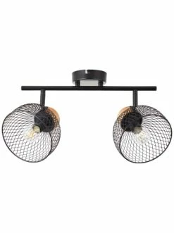 Billig 🔔 Decken- & Hängeleuchten Brilliant Spotrohr, 2-flammig Thuy 20,7x35,5x14 Cm In Schwarz/natur Günstig Kaufen 🔥 -brilliant Verkäufe brilliant spotrohr 2 flammig thuy 20 7x35 5x14 cm in schwarz natur 3
