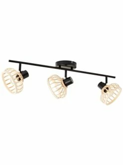 Angebote 👏 Decken- & Hängeleuchten Brilliant Spotrohr, 3-flammig Norah 22x71x15 Cm In Schwarz/natur Günstig Kaufen ✨ -brilliant Verkäufe brilliant spotrohr 3 flammig norah 22x71x15 cm in schwarz natur 6