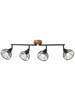 Top 10 💯 Decken- & Hängeleuchten Brilliant Spotrohr, 4-flammig Avia 22x70x12 Cm In Schwarz/holzfarbend Günstig Kaufen 🥰