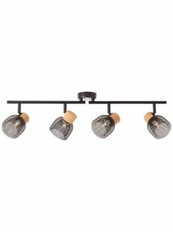 Blitzangebot 👏 Decken- & Hängeleuchten Brilliant Spotrohr, 4-flammig, Drehbar Flaka 16,5x76,5x9 Cm In Schwarz Matt Günstig Kaufen 😉