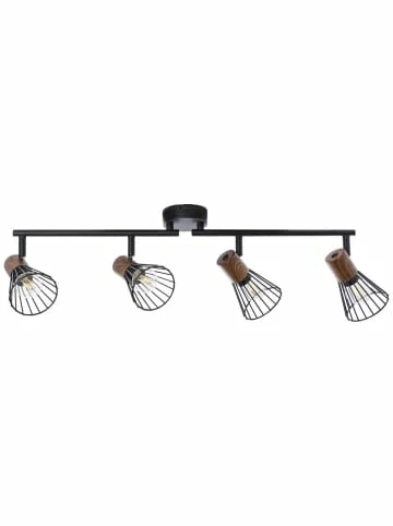 Billig ❤️ Decken- & Hängeleuchten Brilliant Spotrohr, 4-flammig, Drehbar Manama 18x60,5x20 Cm In Holz Dunkel/schwarz Matt Günstig Kaufen ⌛ 4 Billig ❤️ Decken- & Hängeleuchten Brilliant Spotrohr, 4-flammig, Drehbar Manama 18x60,5x20 Cm In Holz Dunkel/schwarz Matt Günstig Kaufen ⌛ – Bild 4