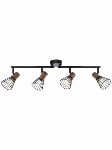 Billig ❤️ Decken- & Hängeleuchten Brilliant Spotrohr, 4-flammig, Drehbar Manama 18x60,5x20 Cm In Holz Dunkel/schwarz Matt Günstig Kaufen ⌛ 1 Billig ❤️ Decken- & Hängeleuchten Brilliant Spotrohr, 4-flammig, Drehbar Manama 18x60,5x20 Cm In Holz Dunkel/schwarz Matt Günstig Kaufen ⌛