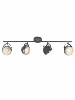 Aktion 🎉 Decken- & Hängeleuchten Brilliant Spotrohr, 4-flammig, Drehbar Rider ⌀ 11 Cm In Grau Beton Günstig Kaufen 🔔