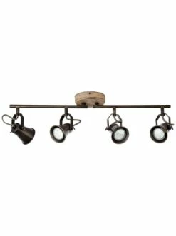 Coupon ❤️ Decken- & Hängeleuchten Brilliant Spotrohr, 4-flammig, Drehbar Seed 18x70x12 Cm In Schwarz Stahl/holz Hell Günstig Kaufen 🛒 -brilliant Verkäufe brilliant spotrohr 4 flammig drehbar seed 18x70x12 cm in schwarz stahl holz hell 3